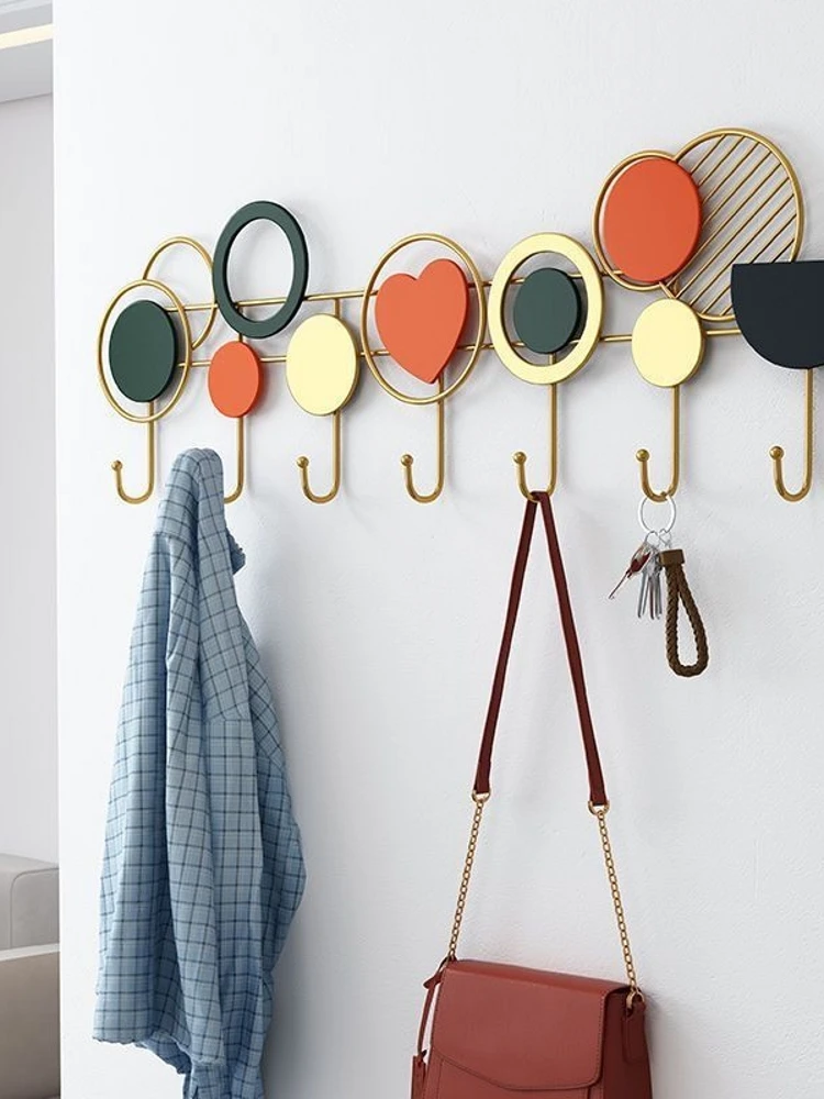 appendiabiti-da-parete-per-porta-d'ingresso-design-creativo-non-richiede-foratura-materiale-in-ferro-stile-nordico-strumento-per-l'organizzazione-della-casa