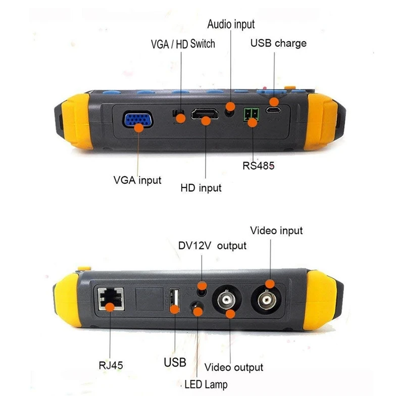 IV8W 8MP AHD/CVI/TVI CVBS CCTV Tester CCTV Cameras Tester AHD Testers With HDMI-Compatible VGA Input Video Tester