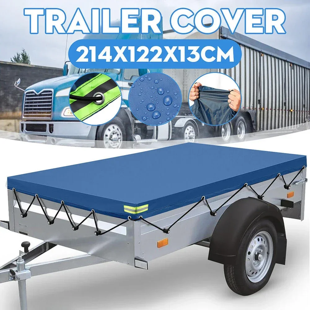 420D Oxford Cloth Trailer Cover Auto Roof Tent Heavy Duty Dustproof Waterproof Protector Cover Travel Camping Canopy