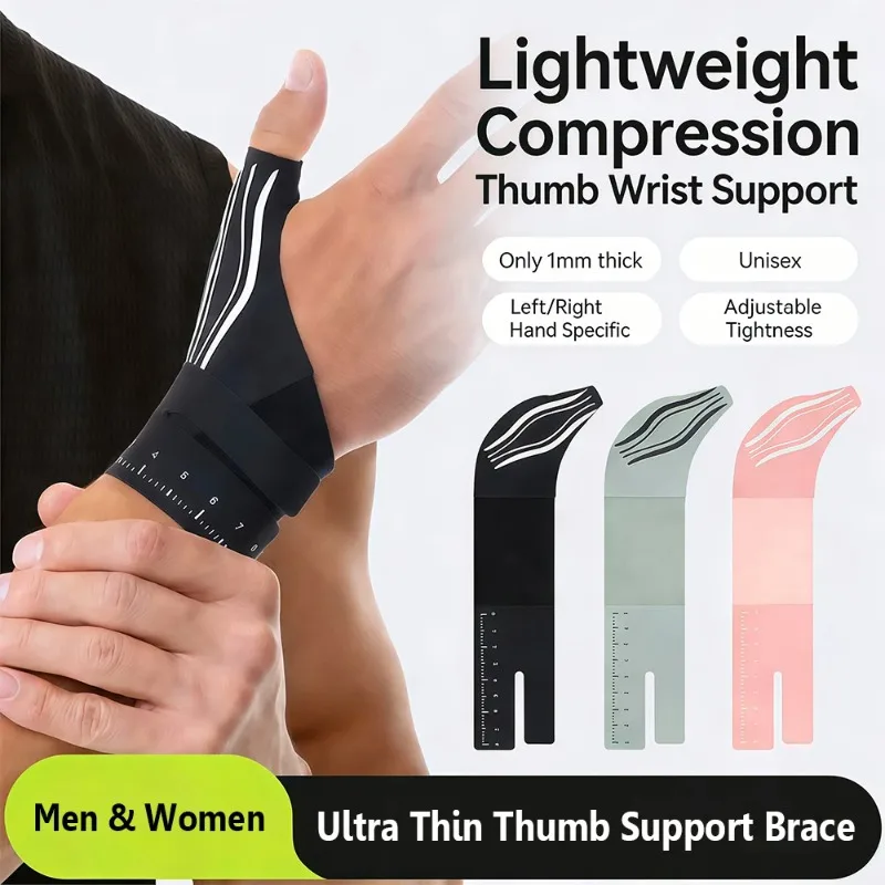2Pcs Ultra Thin Wrist Thumb Brace Support, Thumb Spica Splint,Trigger Thumb Stabilizer for Men Women Tendonitis,Sprain,Arthritis