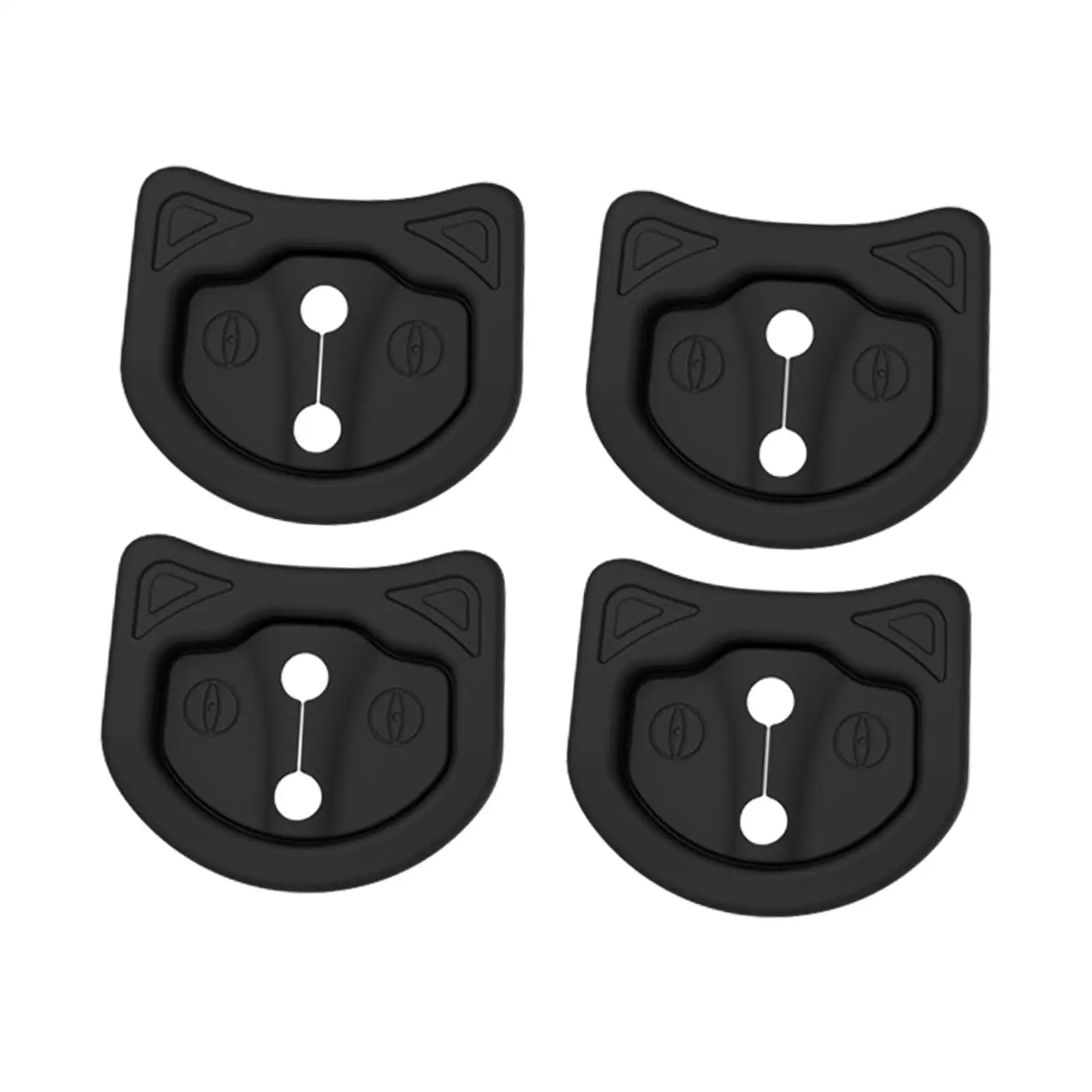 4Pcs Car Door Lock latches Cover Protector Noise Reduction Replacement Parts Silicone Door Entry Guards for Tesla Model 3