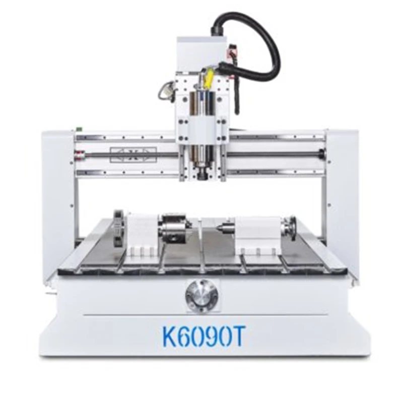 Operate with DSP Control System Mini 4 Axis 3D Wood CNC Router 6012 6090 Small Tabletop Machine for Home Workers Easy to