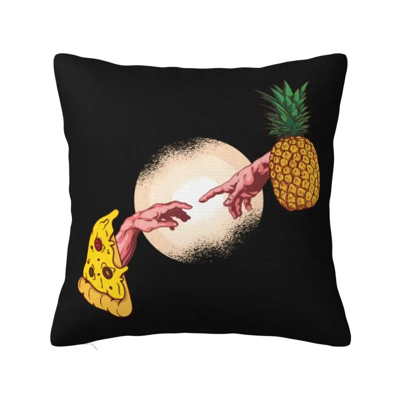 Creation Parody Funny Pineapple Pizza Throw Pillow Covers Decoracion 3D Printing Sofa Cushion Cover Polyester Cozy Pillowcase