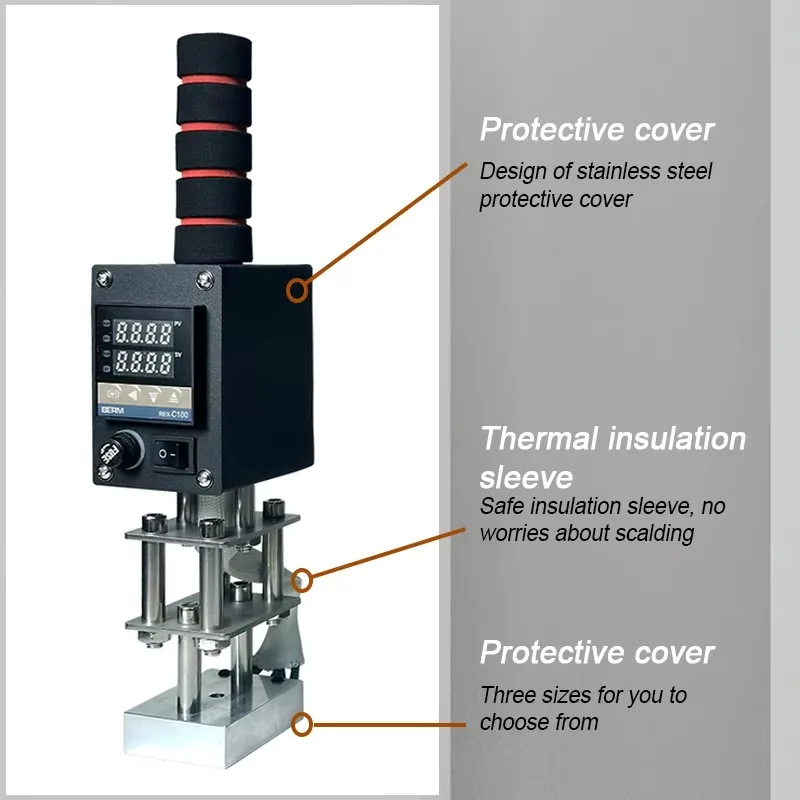 آلة ختم الحروف الجلدية الساخنة قالب النحاس البرنز الخشب والجلود شعار جوز الهند آلة البرنز #3