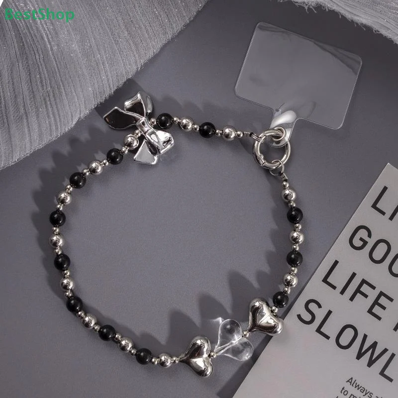 Korean Bowknot Short Hand Wrist Lanyard Pendant Phone Strap For Cell Phone Earphone Backpack Camera Chain Anti-lost Hanging Rope