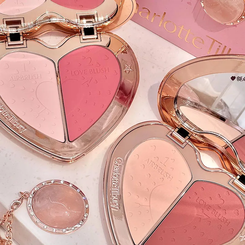 Charlotte Love Two-color Blusher Powder Lasting Naturally Flawless Brightening Powder Create Smooth Makeup Tilbury Cosmetics