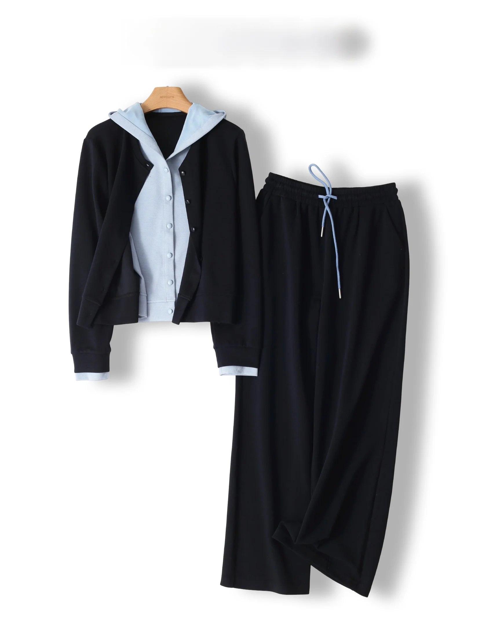 

Women's Casual Sportswear Hoodie Set Two-Piece Long Pants Cotton Long Sleeve Spring Fashion Comfortable Breathable Elastic