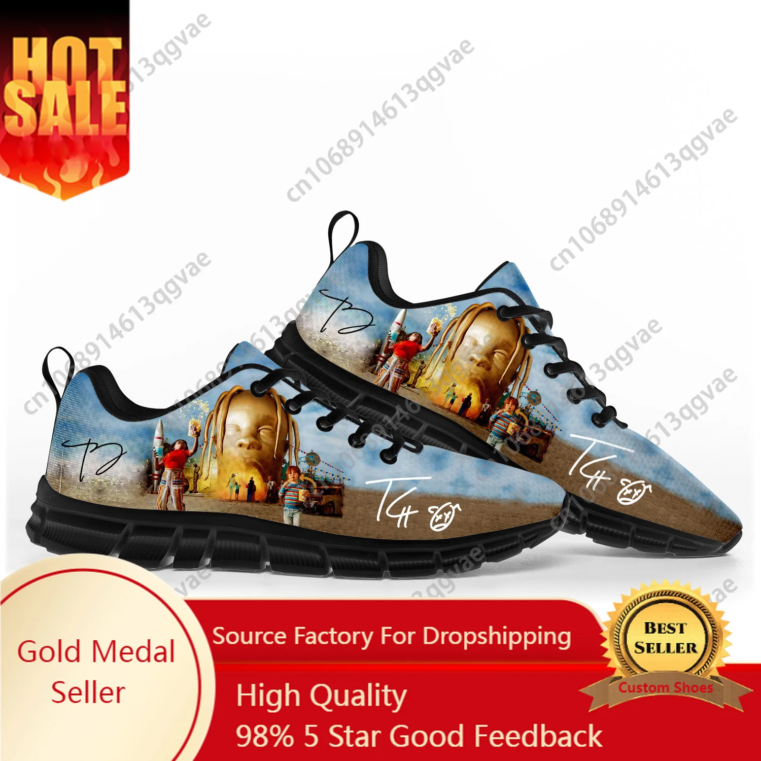 

Travis Hip Hop Rapper Singer Scott Sports Shoes Mens Womens Teenager Children Customized Sneakers Shoe High Quality Couple Shoes