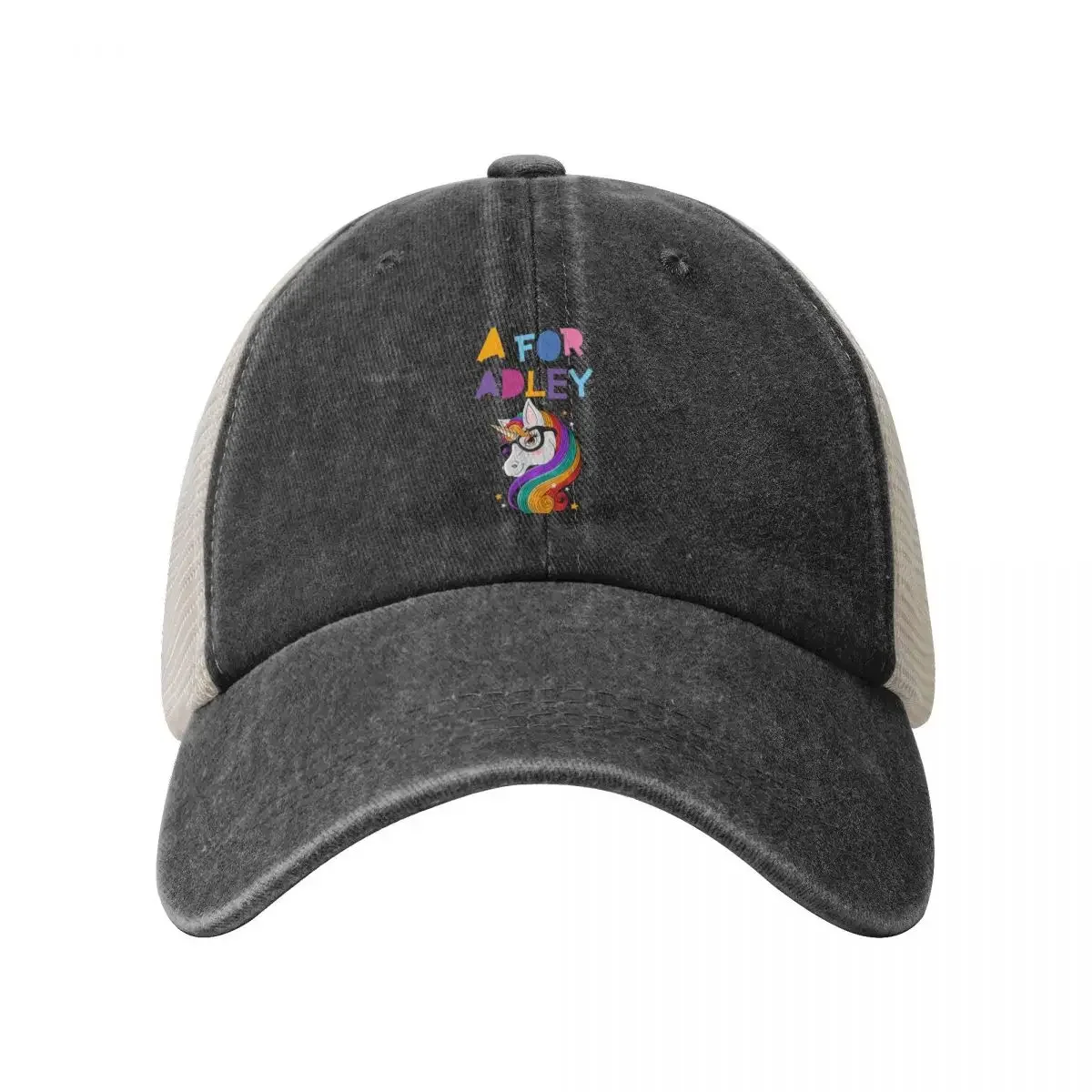 a for adley unicorn Baseball Cap Streetwear foam party Hat Luxury Brand Wild Ball Hat For Men Women's