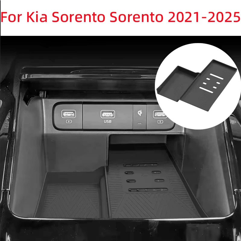 21-2025 For Kia Sorento Sorento  car center control wireless charging protective mat anti-slip mat anti-shaking auto accessories