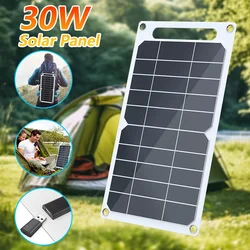 30W solar panel USB5V solar cell outdoor charging battery charger system solar panel kit, suitable for mobile phone power bank