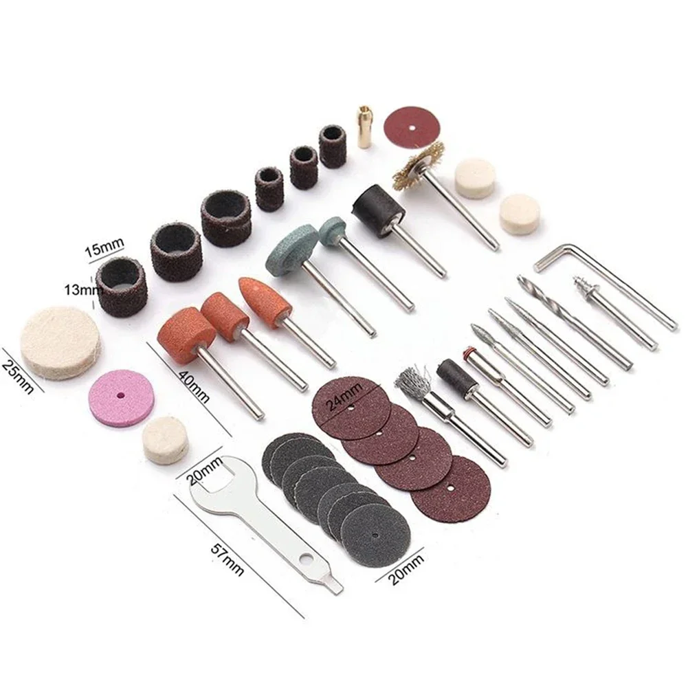 40pcs Grinding Rotating Kits Mini Electric Drill Multi Rotary Tool Accessories Grinding Polishing Set Grinder Parts Combination