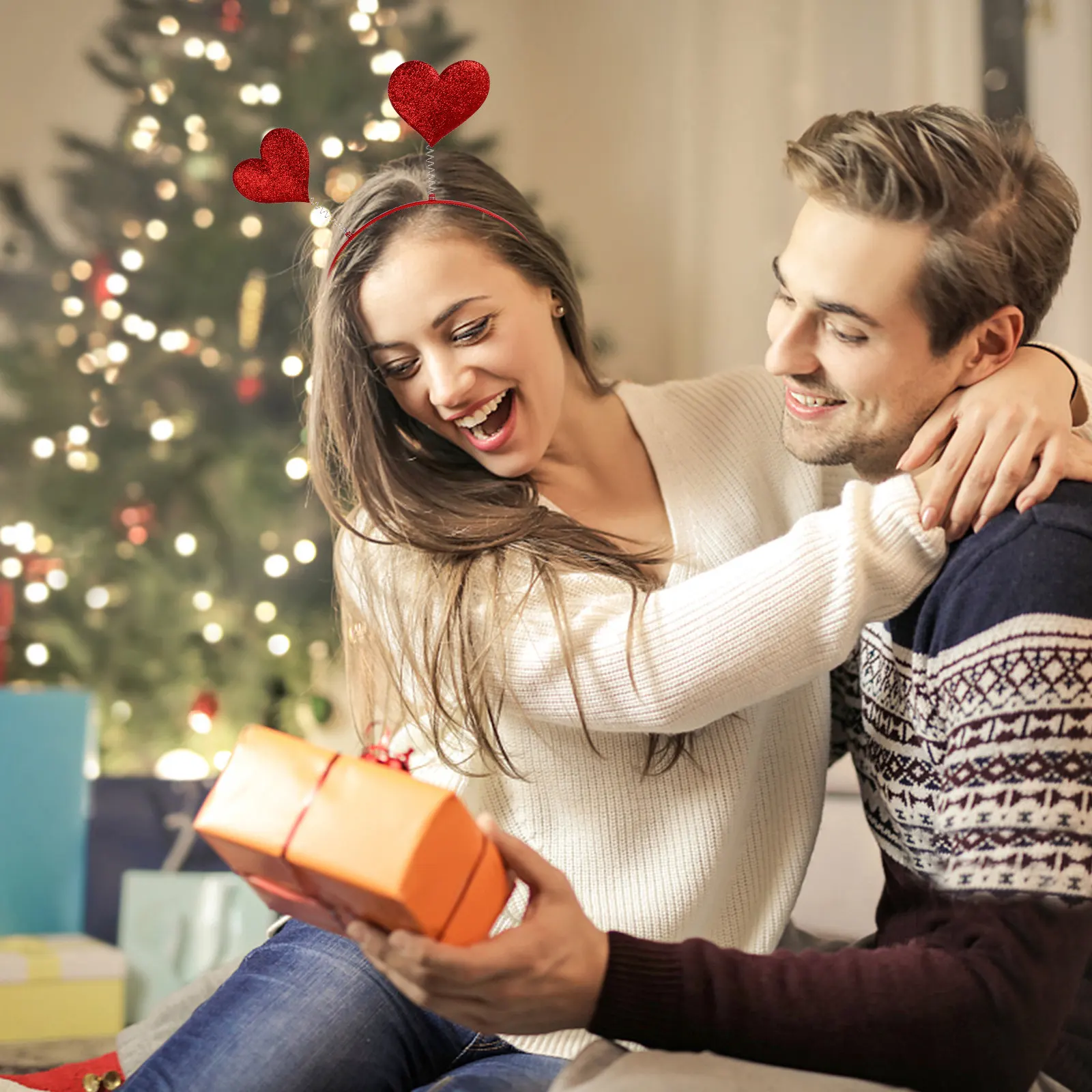 

Набор из 6 легких и безопасных ободков для волос в форме сердца, не повреждающих волосы, для вечеринок, свадеб, повседневной носки, идеальный подарок для девочек