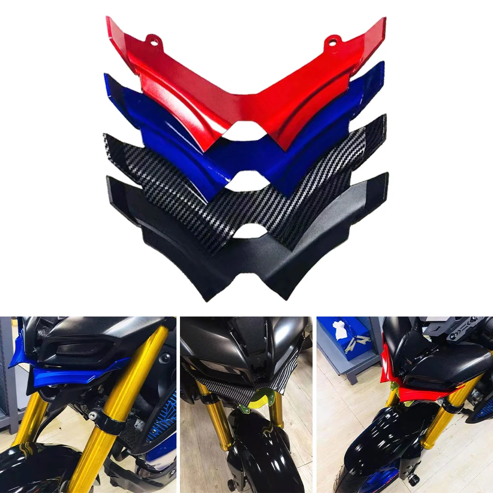 REALZION Motorcycle Front Fairing Winglets Aerodynamic Protection Guard Cover ABS For Yamaha MT15 MT-15 MT 15 2019 2020 2021