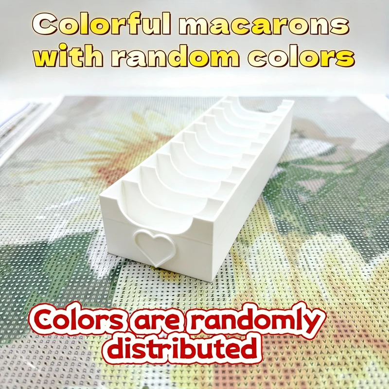 

10 Grid Diamond Storage Box Large Capacity Heart-Shaped Arts Diamond Crafts Display Rack Sewing Storage Box DIY Craft Storage