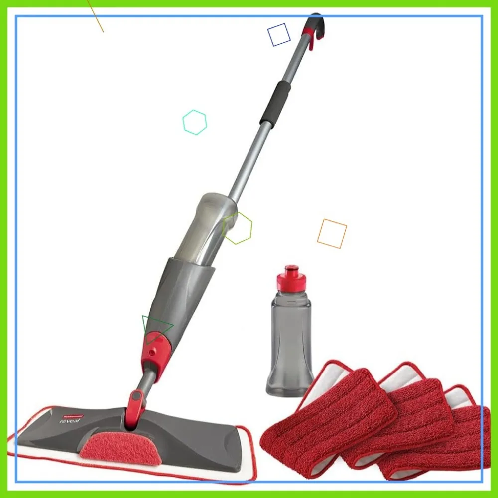 

Cordless Spray Mop with 3 Washable Microfiber Pads, Refillable Bottle for All Floor Types - Efficient Cleaning Solution