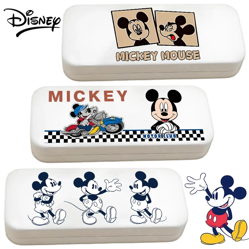 

Disney Mickey Mouse Eyewear Box Hard Glasses Case Women PU Reading Eyeglass Case Anti Extrusion Protector Sunglasses Storage Box