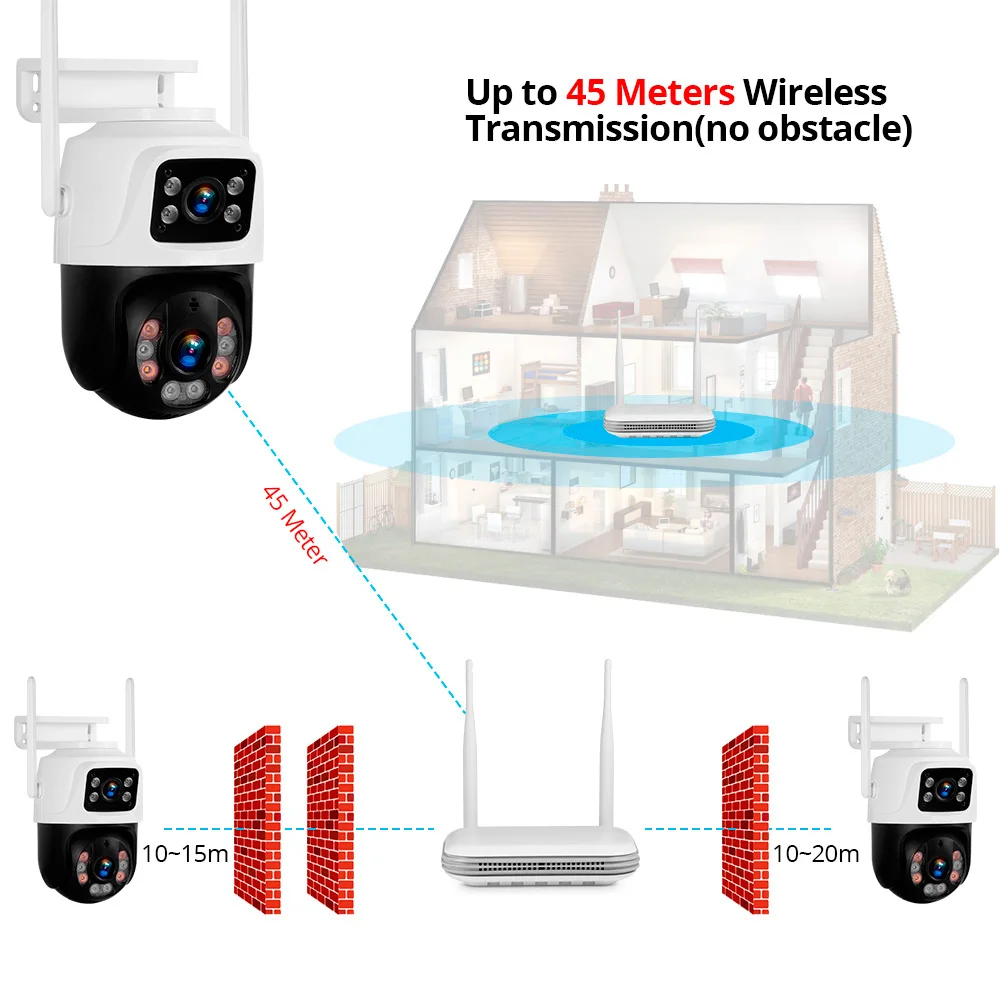 KERUI 6MP plný hd 8CH bezdrátový NVR záruka WIFI IP dvojí objektiv systém souprava pozorování CCTV audio video noc vidění