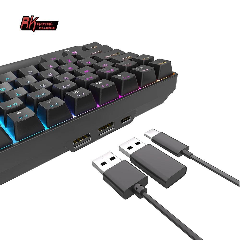 Royal Kludge Rk96 Draadloze Gaming Monteur Toetsenbord Rgb Teclado Inalambrico Clavier Gamer Custom Schakelaars Pc Toetsenbord Mechanisch