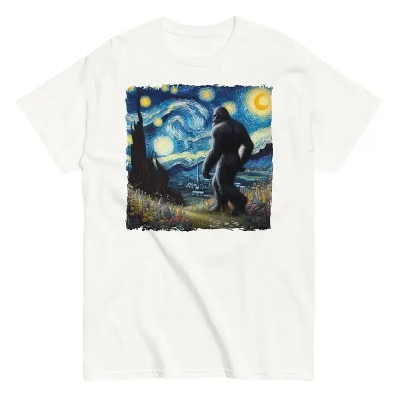 Sasquatch Night Art Funny Parody Cotton T Shirt Legend