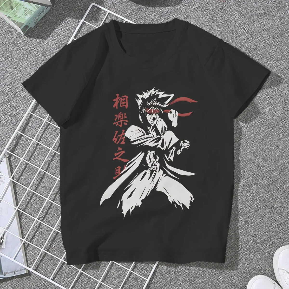 Sanosuke Sagara Classic Women Tshirts Rurouni Kenshin Manga Gothic Vintage Female Clothing Loose Graphic Tops