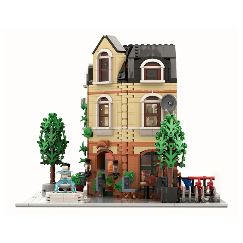 Moc Bausteine Café de Provence Technologie Modulare Ziegel Modell Geschenke Weihnachten Spielzeug DIY Sets Montage