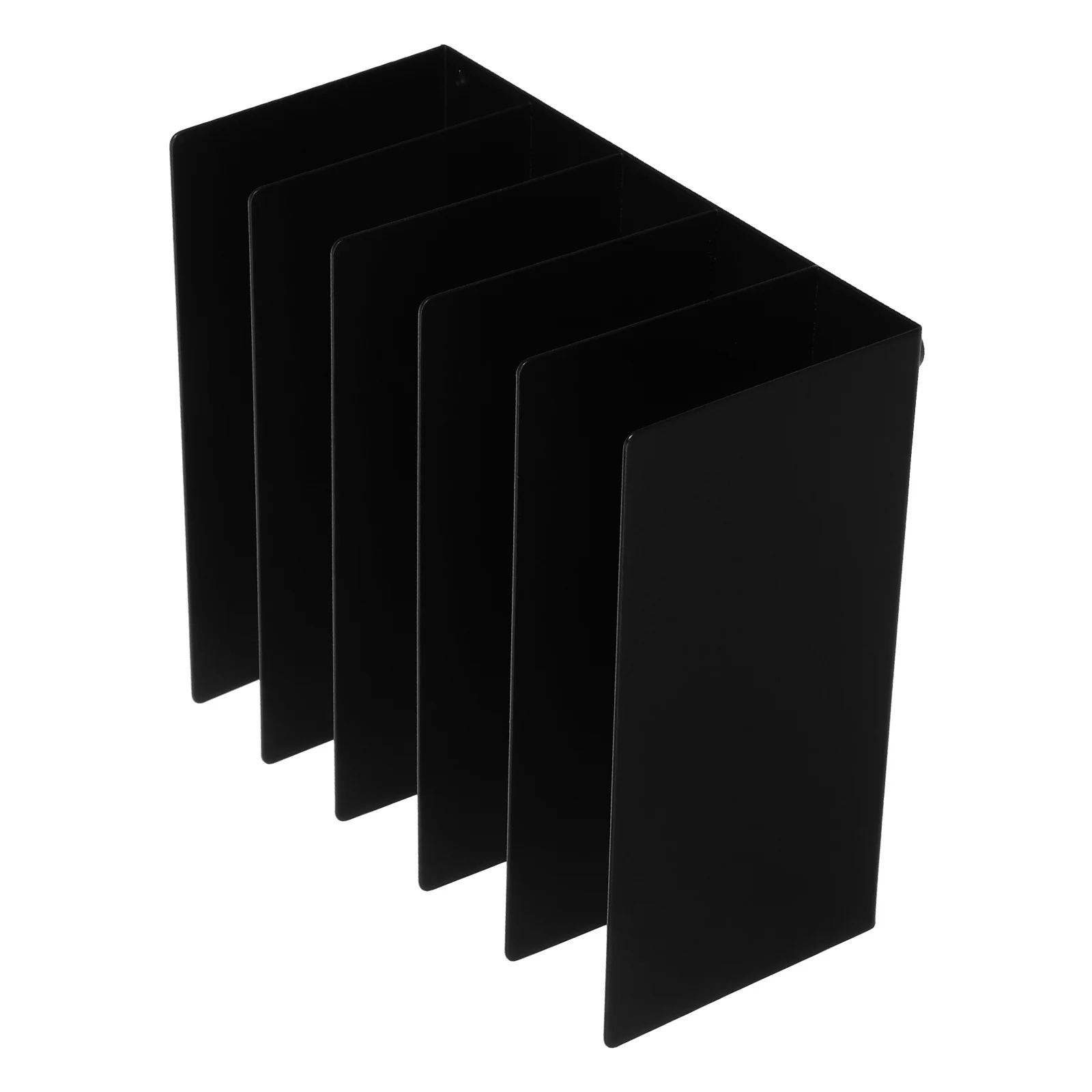 

Black Metal Mail Holder Desktop Letter Organizer Office Home File Stand Document Storage Organizer Metal Mail Holder