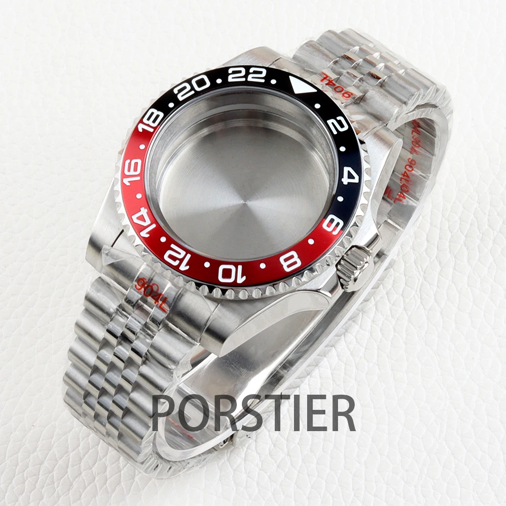 Diver NH35 Watch Case for Men 40mm fit NH34 NH35 NH36 Automatic movement 28.5mm Dial GMT SUB Case Jubilee Bracelet Sapphire