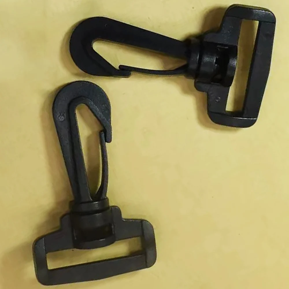 2PCS Plastic Hooks Buckles SIZE 20 /25/32/38/40 mm Wide Hooks Backpack Accessories Black Dog Buckle Lobster Clasp