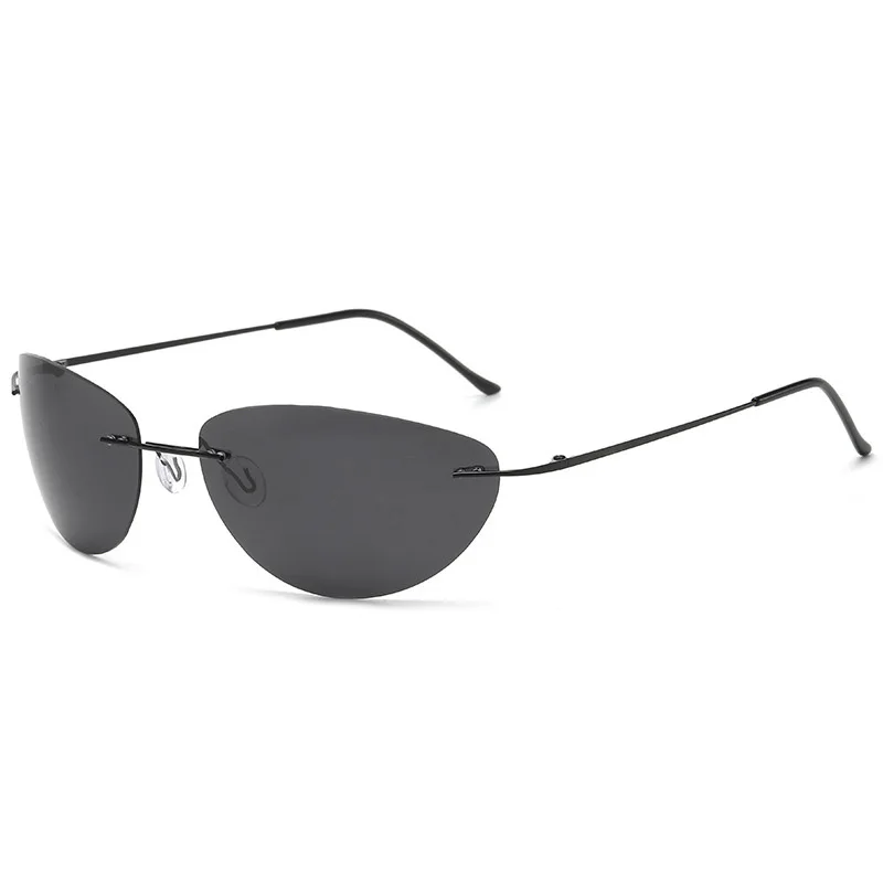 2025 The Matrix Agent Smith Style Polarized Sunglasses Rivets Men Driving Titanium Neo Style Polygon Sun Glasses for Men