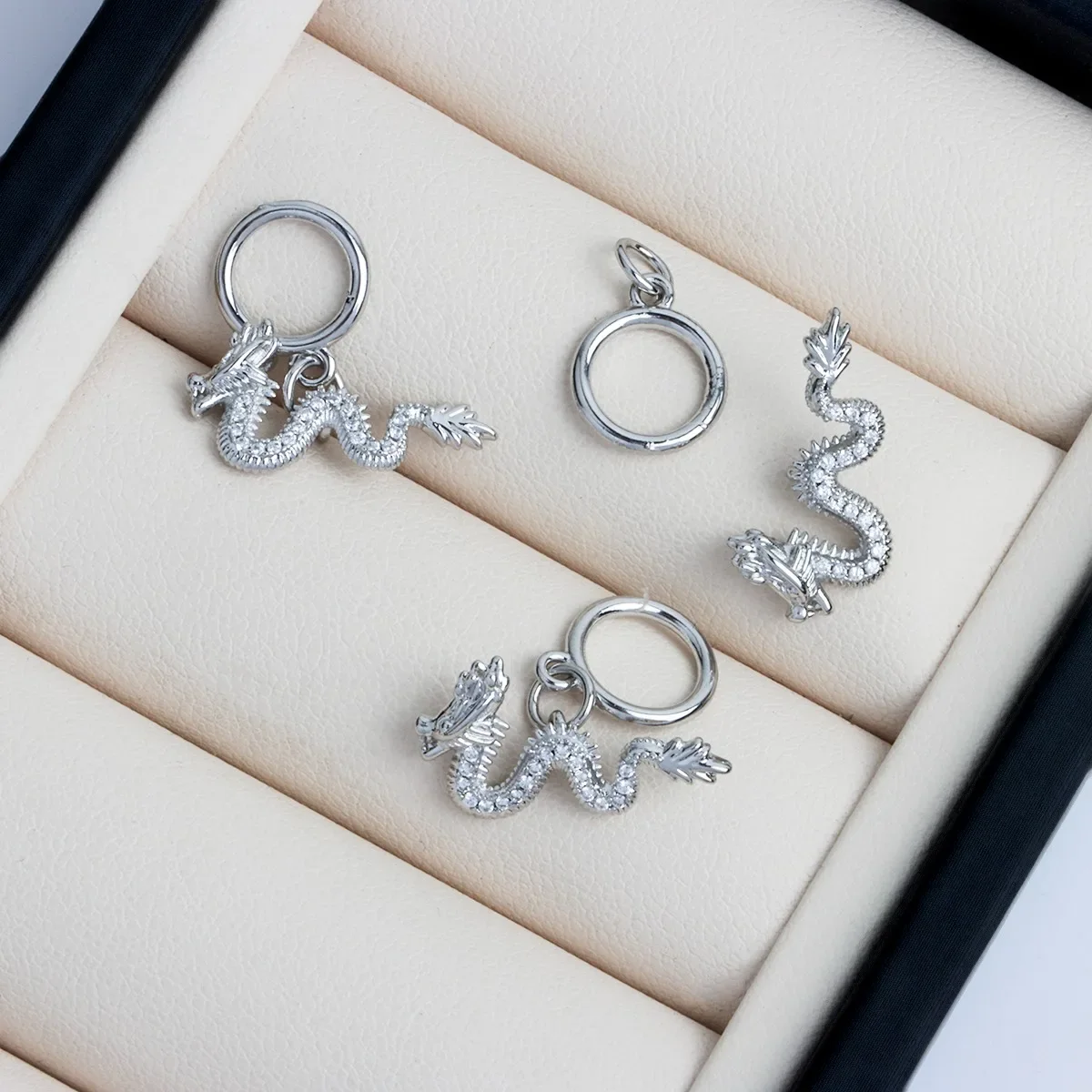 14K 진금 도금 지르코늄 용 모양 OT 버클 중국 스타일 출생년 버클 DIY 보석 액세서리 재료