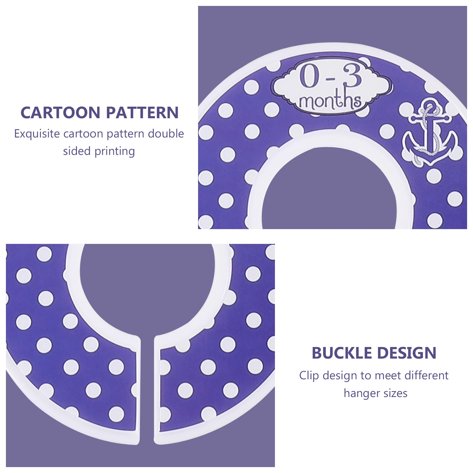 

8 Pcs Divider Clothes Closet Separators Blank Plastic Baby and Toddler Dividers