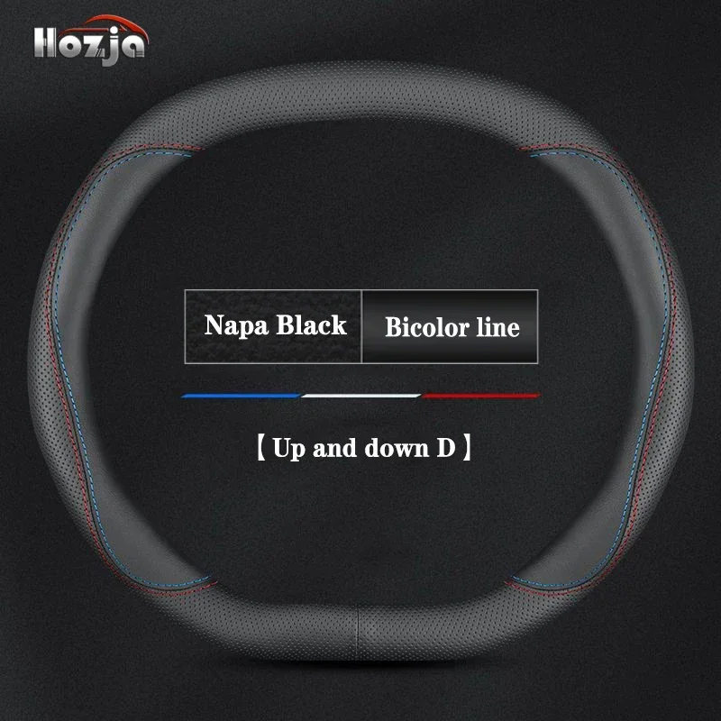 Leather Car Steering Wheel Cover for KIA K4 GT-line K4 2024 2023 2025 Non-slip Auto Interior Accessories