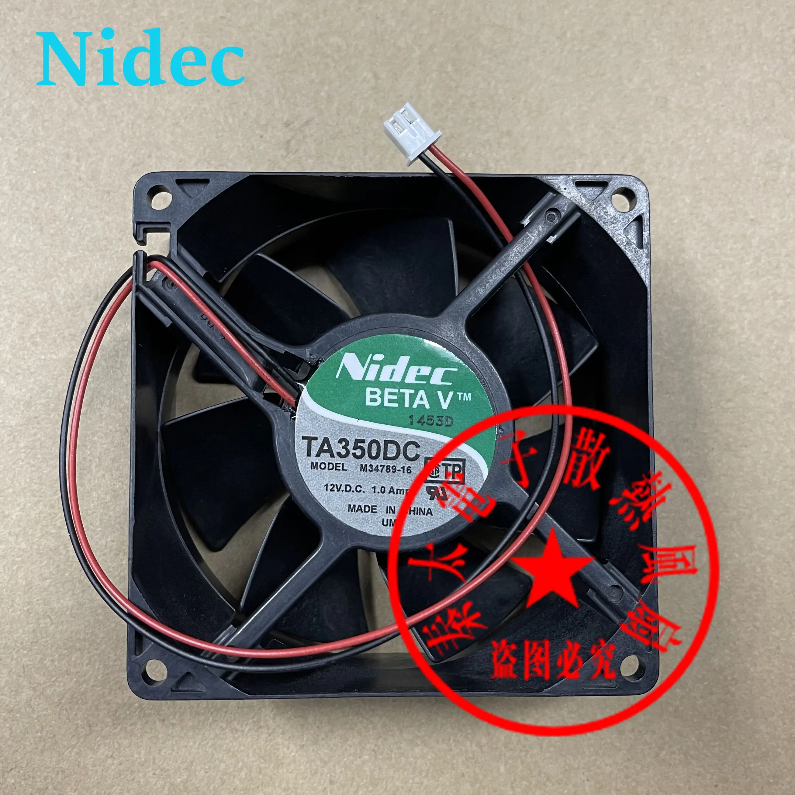 

Ltsf For Nidec M34789-16 DC 12V 1.0A 90x90x38mm 2-Wire Server Cooling Fan 9cm