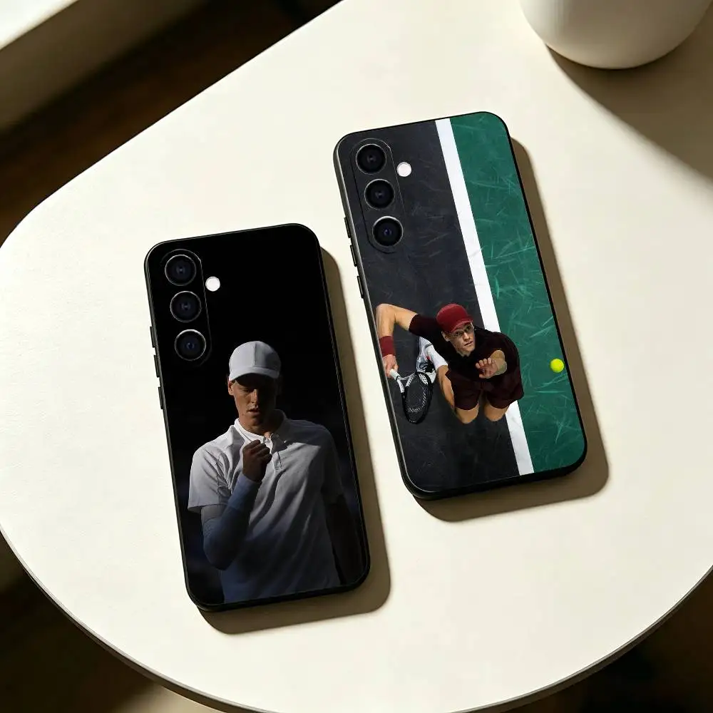 Tennis P-Player J-Jannik S-Sinner Phone Case For Samsung Galaxy A73,A72,A71,A70,A53,A52,A51,Others Soft Black Cover