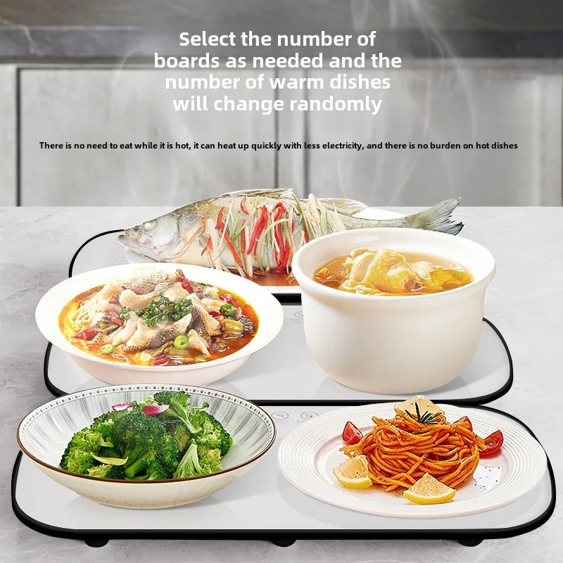 Mesa de comedor multifuncional para el hogar, tabla calefactora para mantener la comida caliente, cojín para leche y queso, estera para comida caliente de 220V