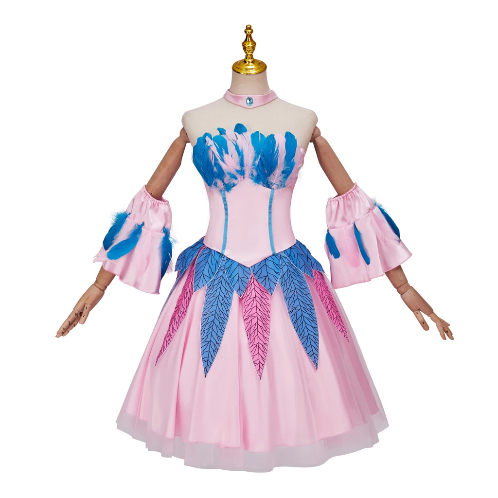 Pricess تأثيري أوديت الدمى زي فستان قصير بابي بحيرة البجع مرحلة الأداء يتوهم حسناء ثوب هالوين فستان الأميرة