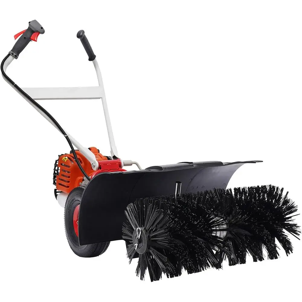 

Бензиновая подметальная машина 2,5 л.с., 52 куб. см, с двумя щетками, для уборки подъездных путей и газонов, с эргономичной двойной ручкой