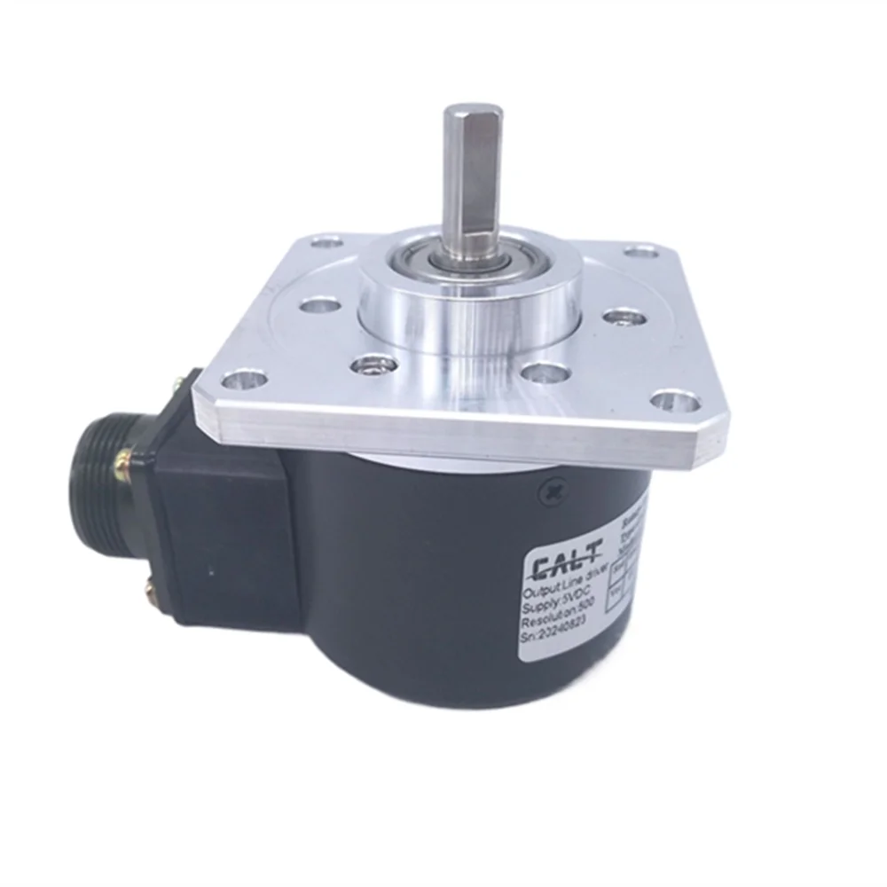 CALT 8mm Solid Shaft 500/1000/1024/2500 Pulse Rotary Encoder  GHSF5808C7-500BSL5 Replaces for EL63D500S5L8X3MR S/N 04/1506/1