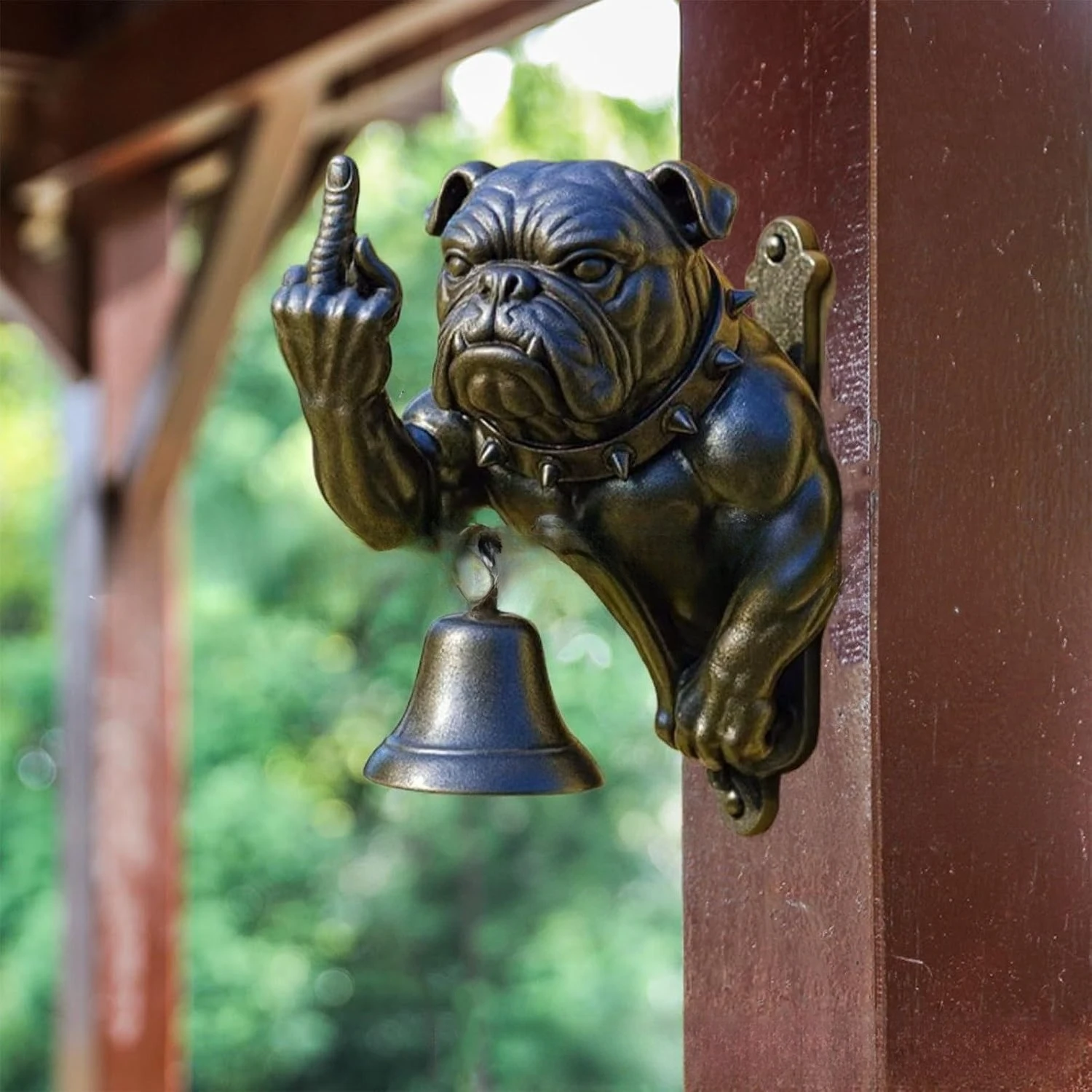 

New Fun Bulldog Doorbell Creative Home Decorative Ornament