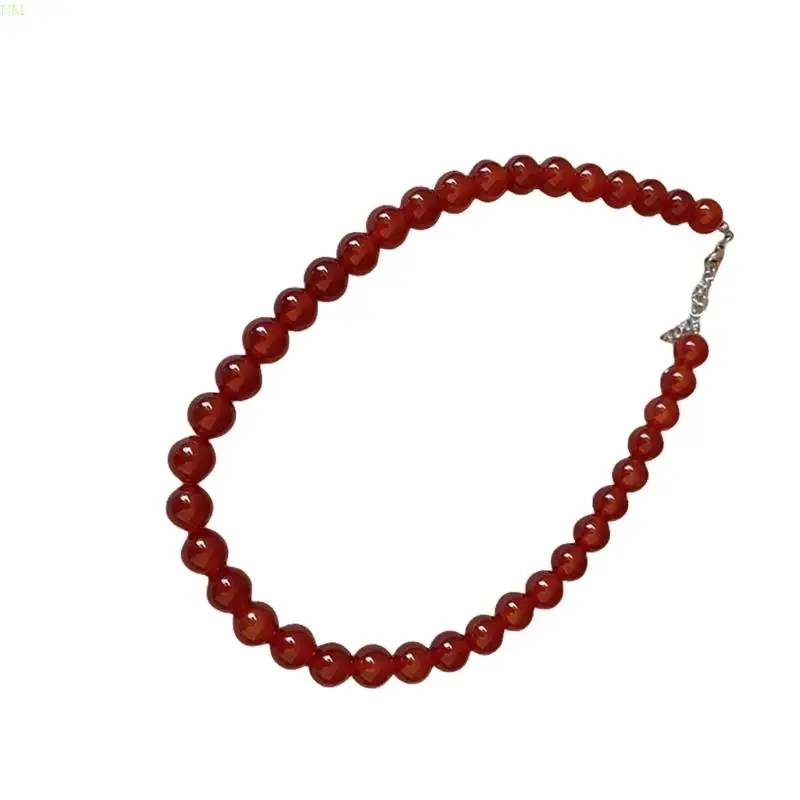 Stylish Beaded Necklace Fashionable Women Jewelry Round Bead Necklace Suitable for Add a Touch of Vintage Elegances NM