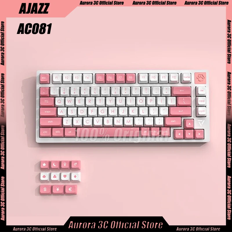 

Ajazz Ac081 Mechanical Keyboard Wired Keyboards Aluminum 81keys Gaming Keyboards Hot-Swap Rgb Light Customization Gamer Keyboard