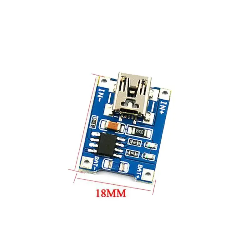5PCS 5V 1A Micro USB 18650 ประเภท-C แบตเตอรี่ลิเธียมแบตเตอรี่โมดูลชาร์จ + ป้องกันฟังก์ชั่น Dual TP4056 18650 MINI USB