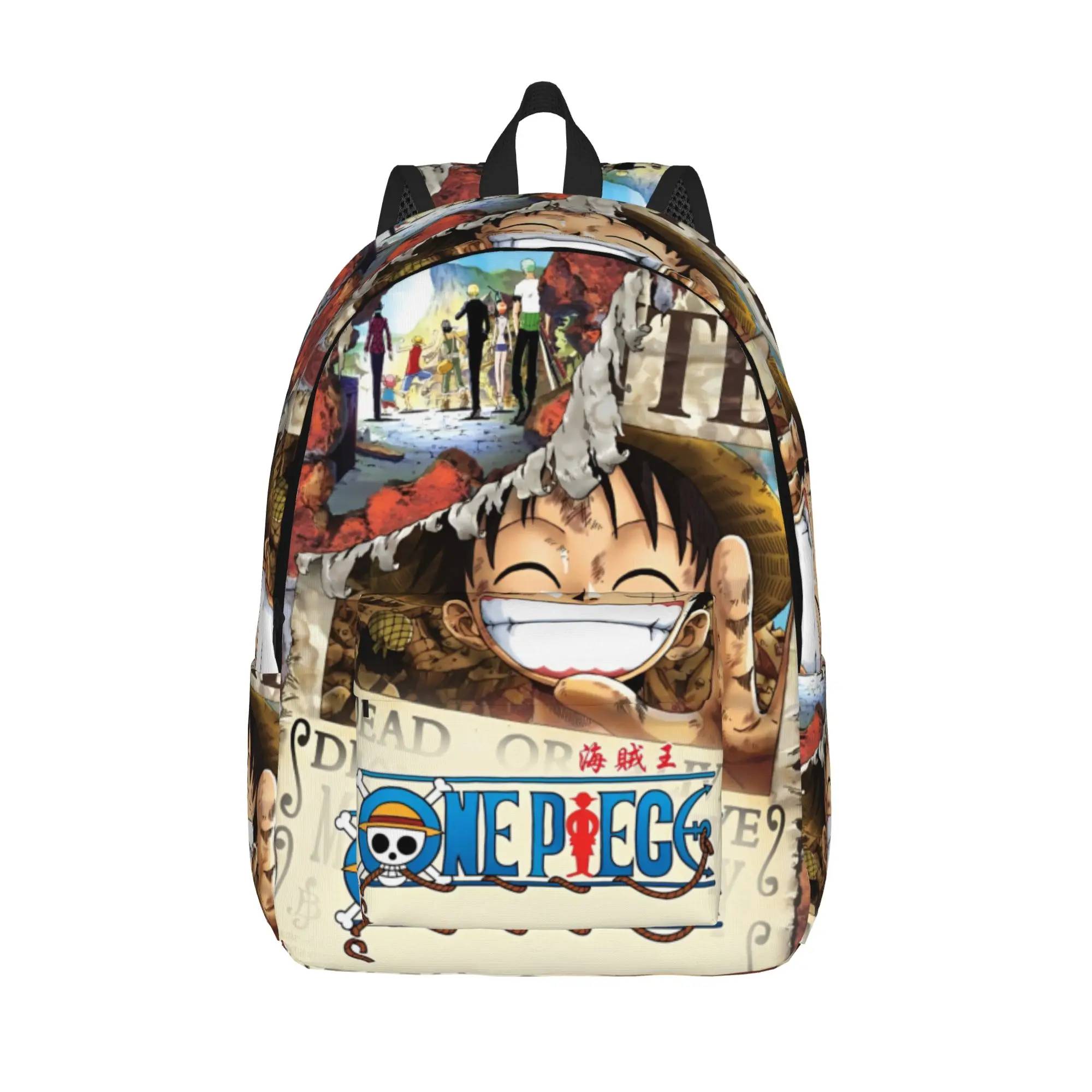 Luffys O-one-pieces  Backpack for Men Women Teenage High School Hiking Travel Daypack  Laptop Shoulder Bag with Pocket