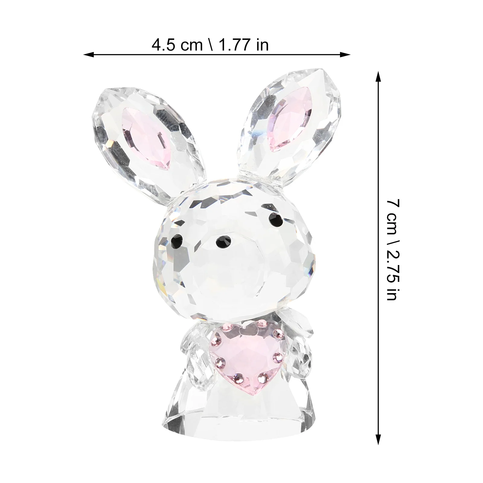 

Decorations Cute Figurines Desk Crystal Ornament Rabbit Crystals Animal Artwork