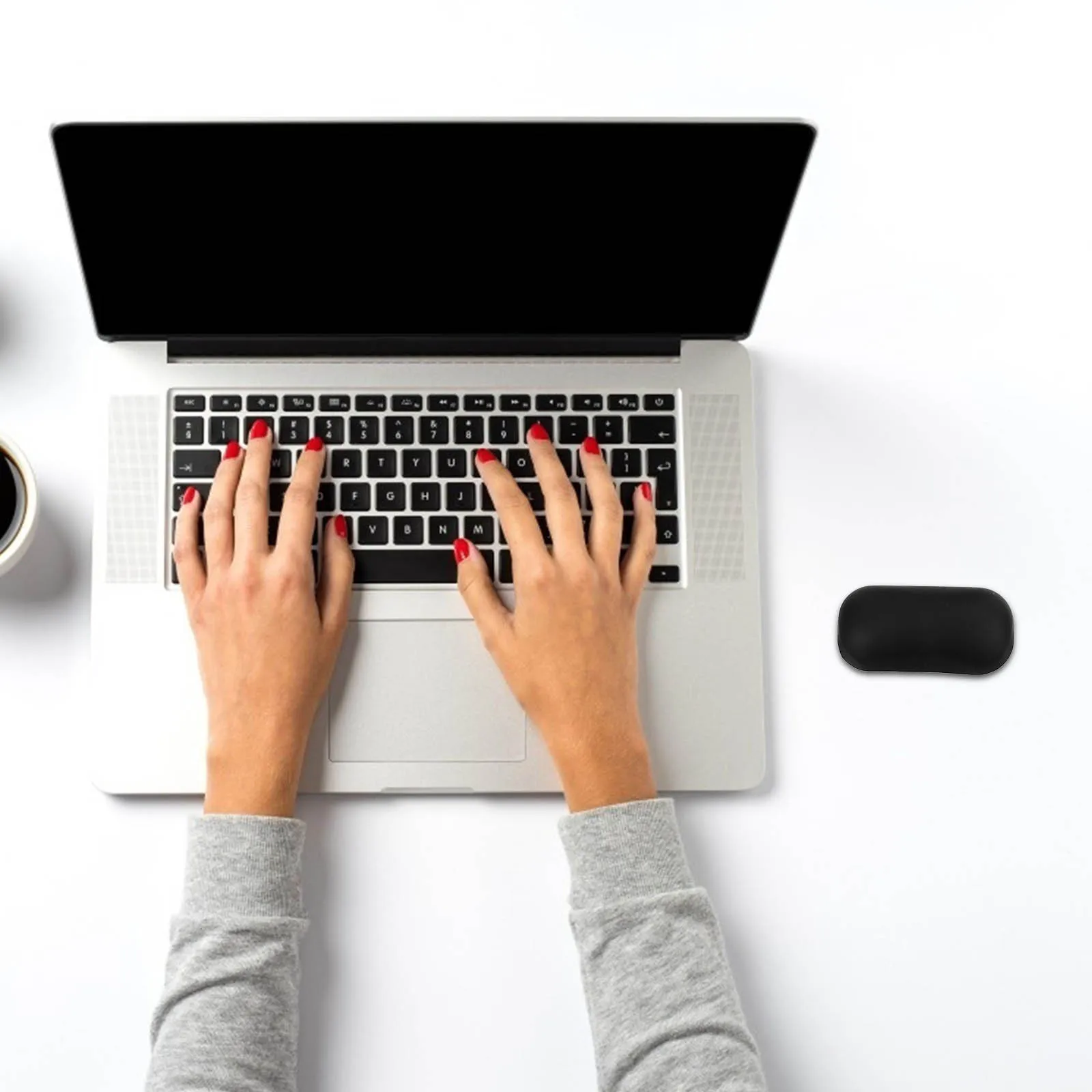 

Pu Elastic Silicone Mouse Wrist Rest Pad Cute And Non-Deformable For Office And Home Use Compatible With All Mouse Types