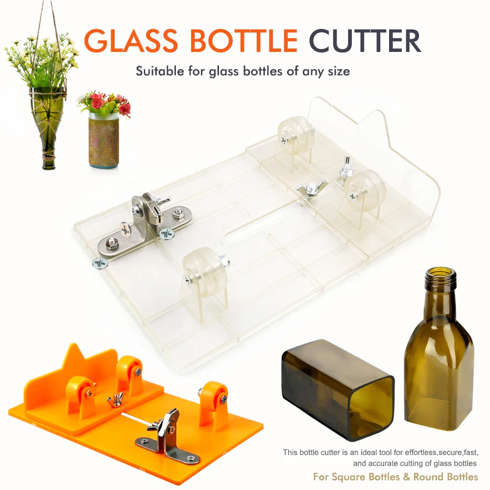Hot Sale DIY Glass Bottle Cutter Adjustable Sizes Metal Glassbottle Cut Machine Wine Bottles Crafting Decorations Cutting Tools