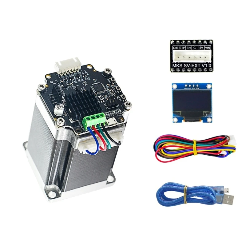 

SERVO57A Close Loop Stepper Motor Driver 3D Printer Parts Prevents Losing Step with Adapter Plate Replacement