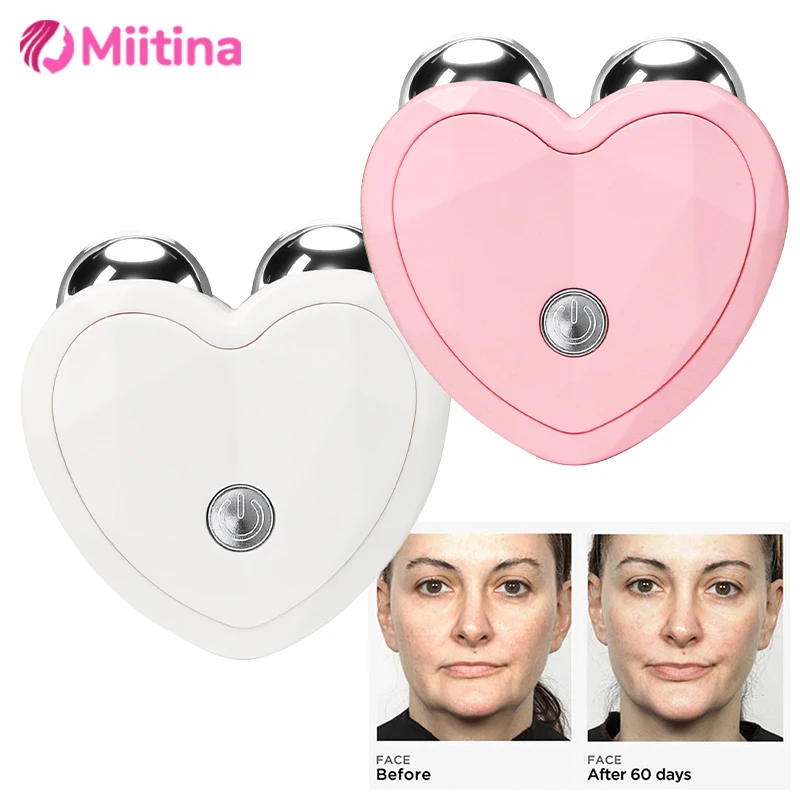 Mini microcorrente massageador facial dispositivo de levantamento facial vibração sônica pele apertar cuidados com a pele facial anti rugas dispositivos de beleza