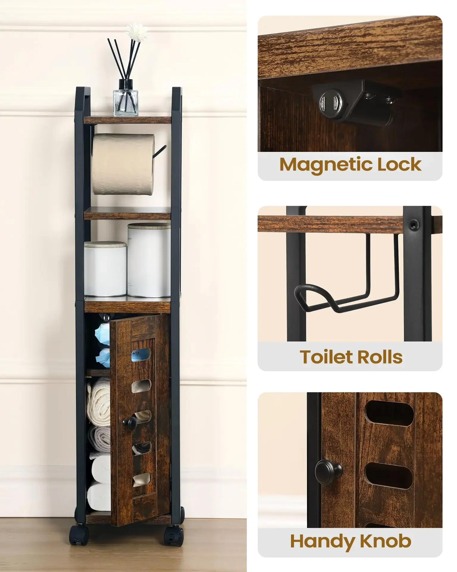 

-Multi-functional Home Furniture Storage Cabinet For Bathroom Living Room